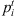 $ {p}_i^t$