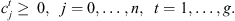 $$ {c}_j^t\ge \enspace 0,\hspace{0.5em}j=0,\dots,n,\hspace{0.5em}t=1,\dots,g. $$